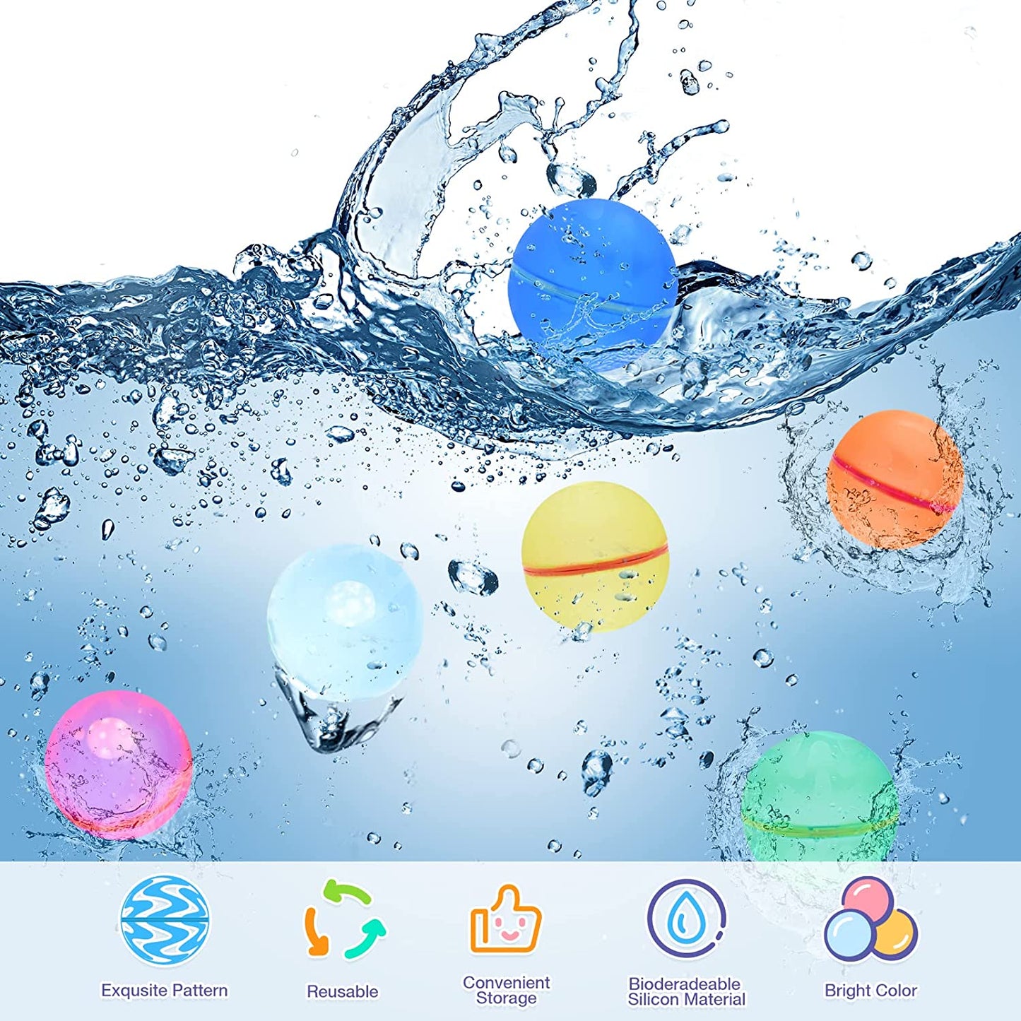 Yours Directly™ Reusable Water Balloons (12 pcs)